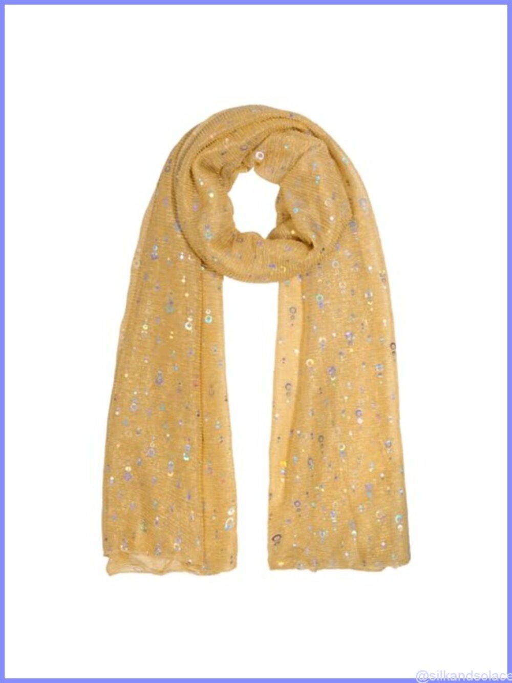 Sequin Mesh Scarf Sheer Glitter Bandana Shawl Wrap for Evening Dresses